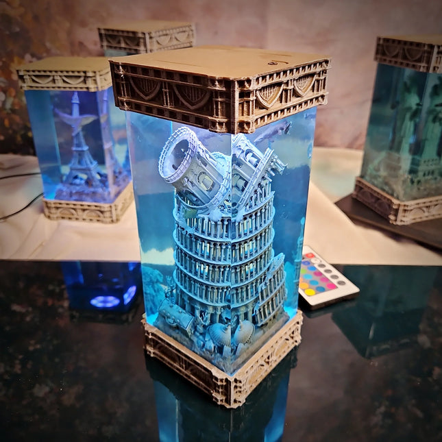 Pisa – Gothic Resin Lamp (No Clock Version) image 2
