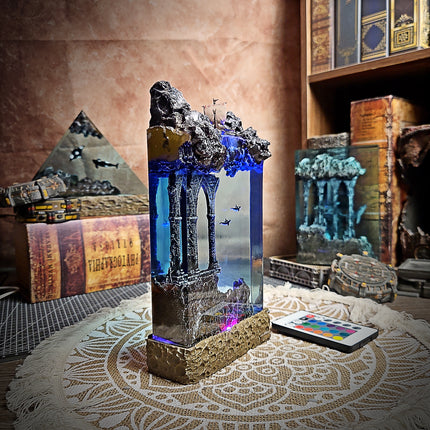 Ocean Viking Rectangle Resin Lamp image 9