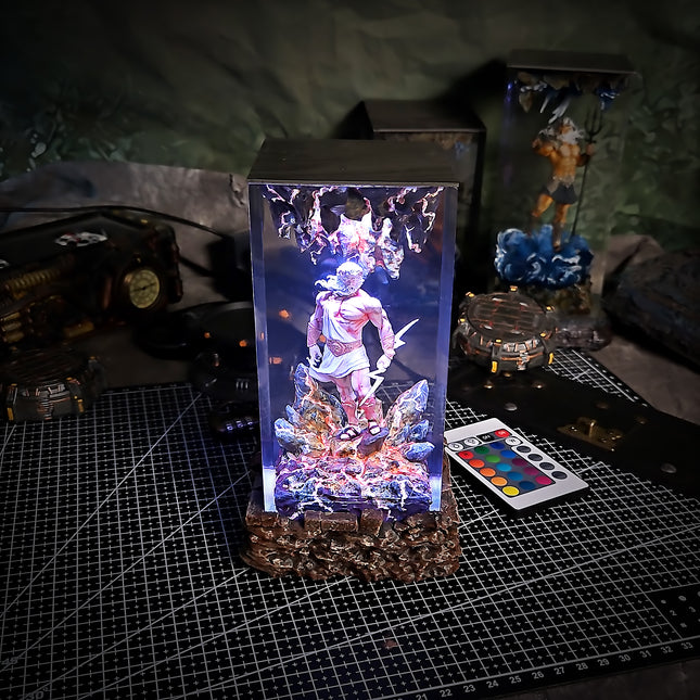 Athens Zeus Resin Lamp image 1