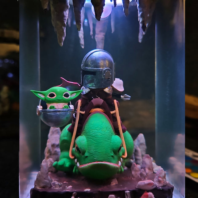 Mandalorian Resin Lamp image 2