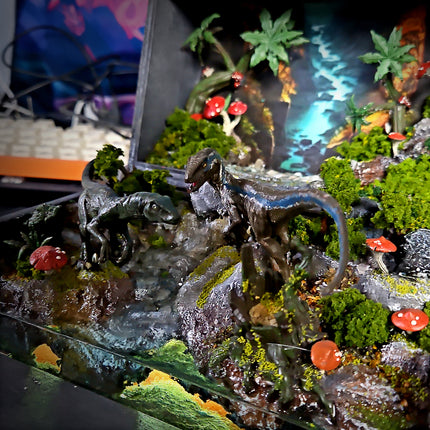 Handcrafted Raptor Resin Diorama Light Boxes image 4