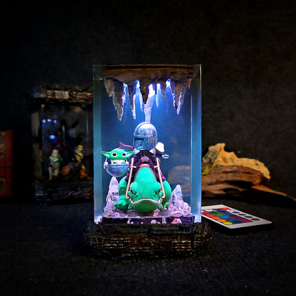 Mandalorian Resin Lamp image 0