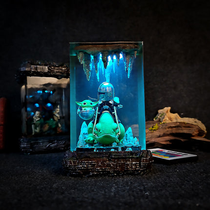 Mandalorian Resin Lamp image 5