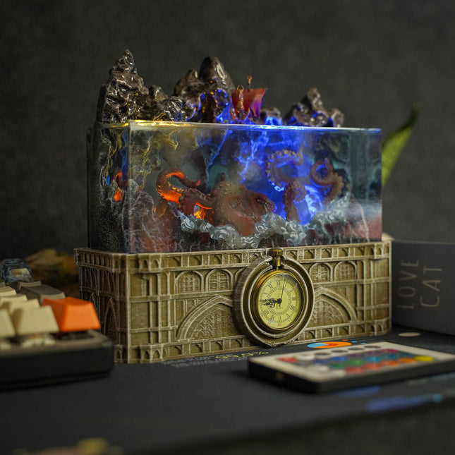 Kraken – Gothic Resin Lamp image 8