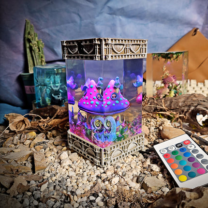 Mushroom House Resin Lamp image 7