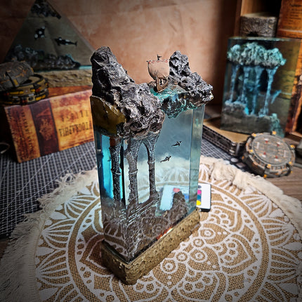 Ocean Viking Rectangle Resin Lamp image 3