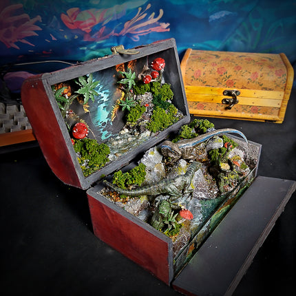 Handcrafted Raptor Resin Diorama Light Boxes image 7