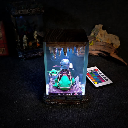 Mandalorian Resin Lamp image 1