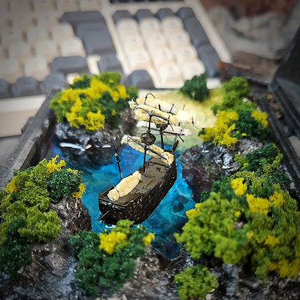 Handcrafted Pirate Cove Resin Lamp image 4