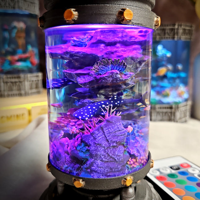 Whale Shark – Ocean Biolab Resin Lamp image 5