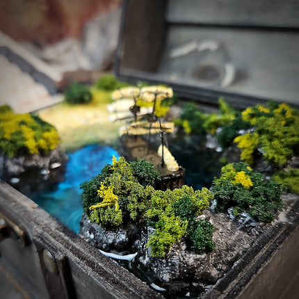 Handcrafted Pirate Cove Resin Lamp image 5