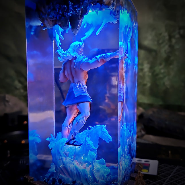 Athens Poseidon Resin Lamp image 7
