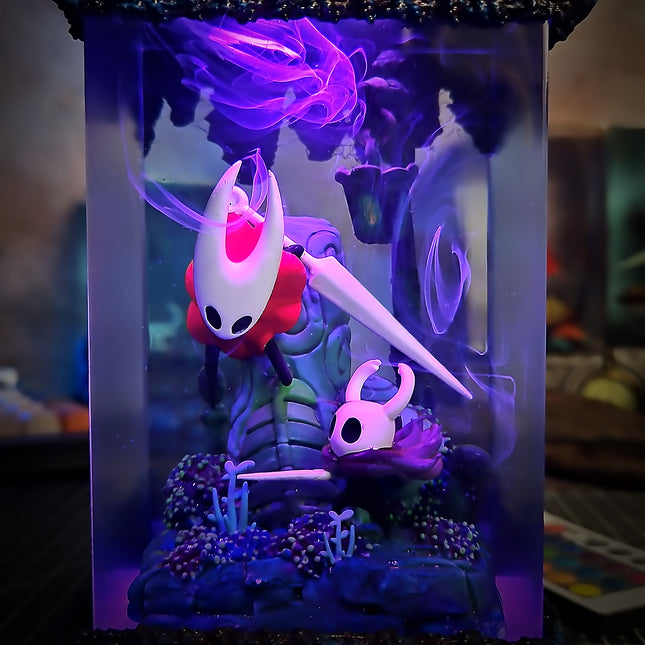 night & Hornet resin lamp on gaming desk decor
