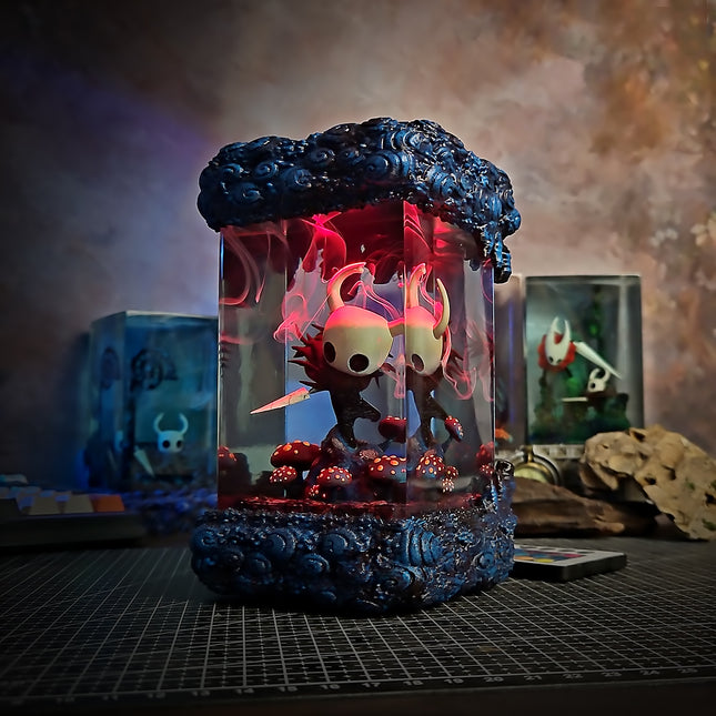 Hand-painted details on Hollow Knight resin figure