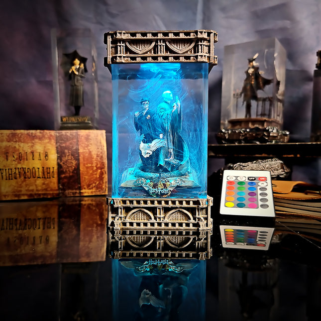 Harry Potter - HP & Voldemort Resin Lamp image 0