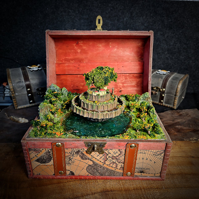 Laputa with Our Hand-Crafted Resin Music Box image 0
