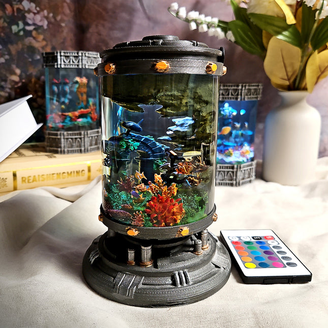 Diver – Ocean Biolab Resin Lamp image 0