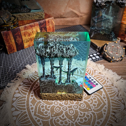 Ocean Whale Rectangle Resin Lamp image 4