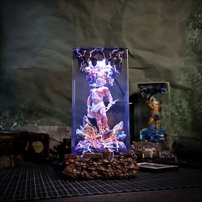 Athens Zeus Resin Lamp image 0