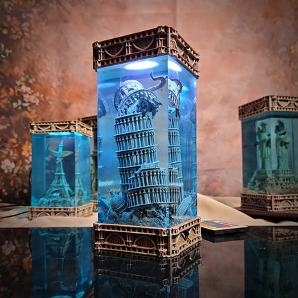 Pisa – Gothic Resin Lamp (No Clock Version) image 1