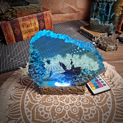 Ocean Shipwreck Resin Lamp image 7