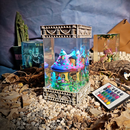 Mushroom House Resin Lamp image 2