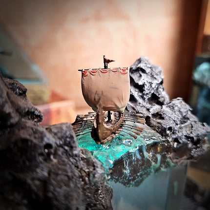 Ocean Viking Rectangle Resin Lamp image 6