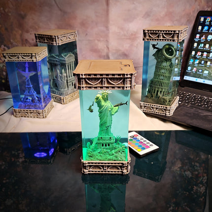 Statue of Liberty – Gothic Resin Lamp (No Clock Version) image 6