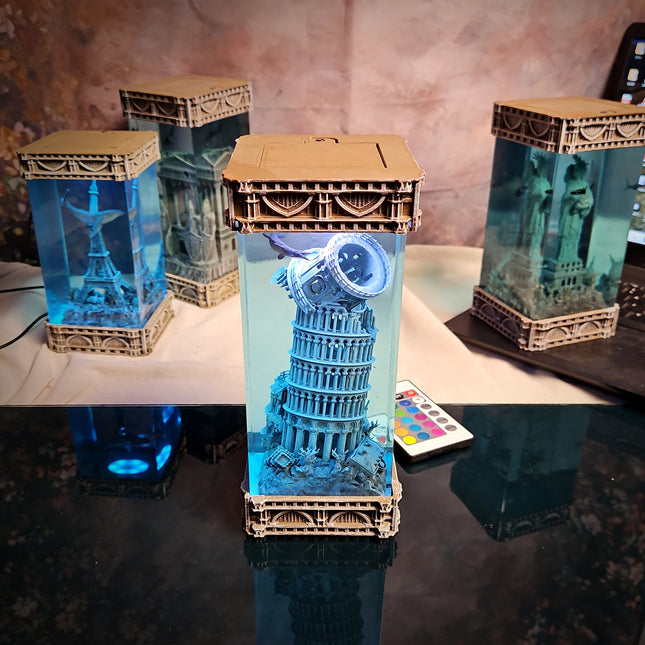 Pisa – Gothic Resin Lamp (No Clock Version) image 7