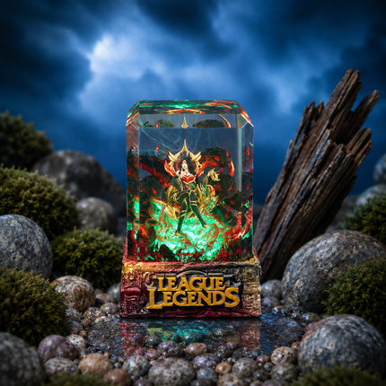Ahri T1 LOL resin lamp