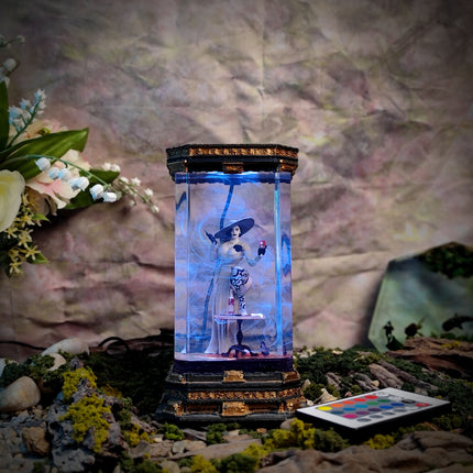 Alcina Dimitrescu Resident Evil Resin Lamp display