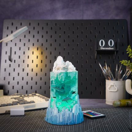 Polar Bear Resin Lamp by Lee’s Area – resin display lamp, collectible product image