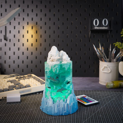 Polar Bear Resin Lamp by Lee’s Area – resin display lamp, decorative display photo