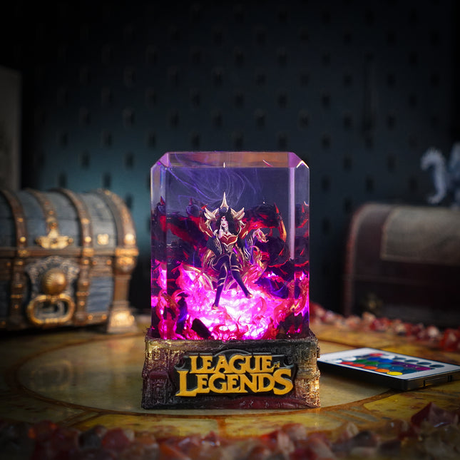 Ahri T1 LOL resin lamp