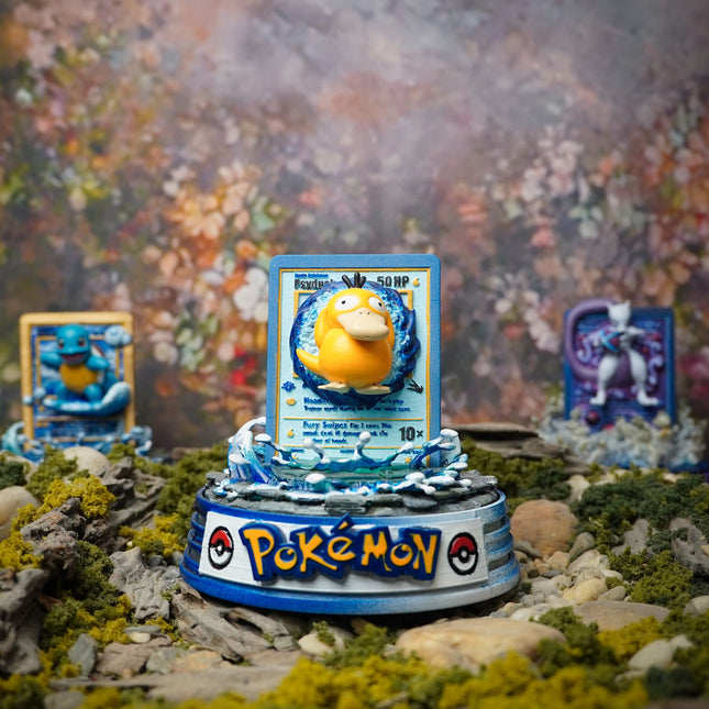 Psyduck Resin Card Lamp by Lee’s Area – resin card lamp, product display photo, epoxy resin
