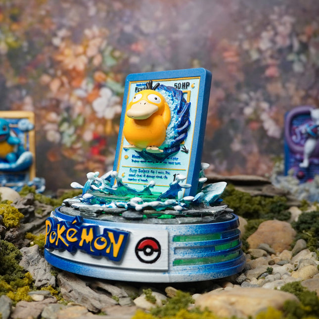 Psyduck Resin Card Lamp by Lee’s Area – resin card lamp, product gallery image
