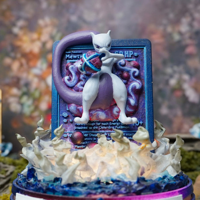 Mewtwo Resin Card Lamp by Lee’s Area – resin card lamp, collectible product image