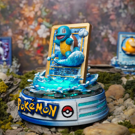 Squirtle Resin Card Lamp by Lee’s Area – resin card lamp, product gallery image