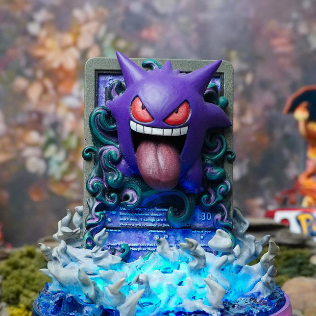 Gengar Resin Card Lamp by Lee’s Area – resin card lamp, collectible product image