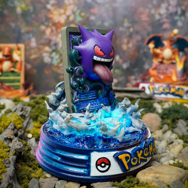 Gengar Resin Card Lamp by Lee’s Area – resin card lamp, product gallery image