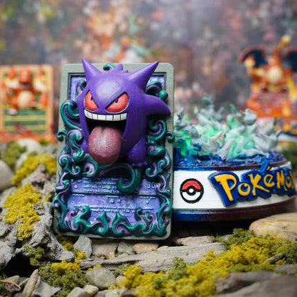 Gengar Resin Card Lamp by Lee’s Area – resin card lamp, product display photo