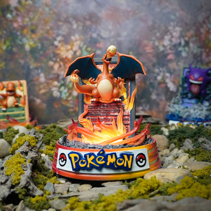 Charizard Resin Card Lamp by Lee’s Area – resin card lamp, product display photo, epoxy resin