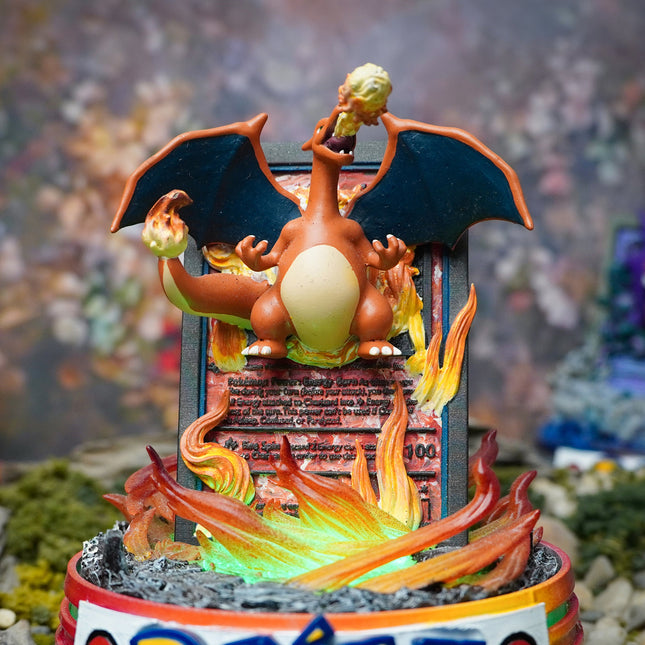 Charizard Resin Card Lamp by Lee’s Area – resin card lamp, collectible product image