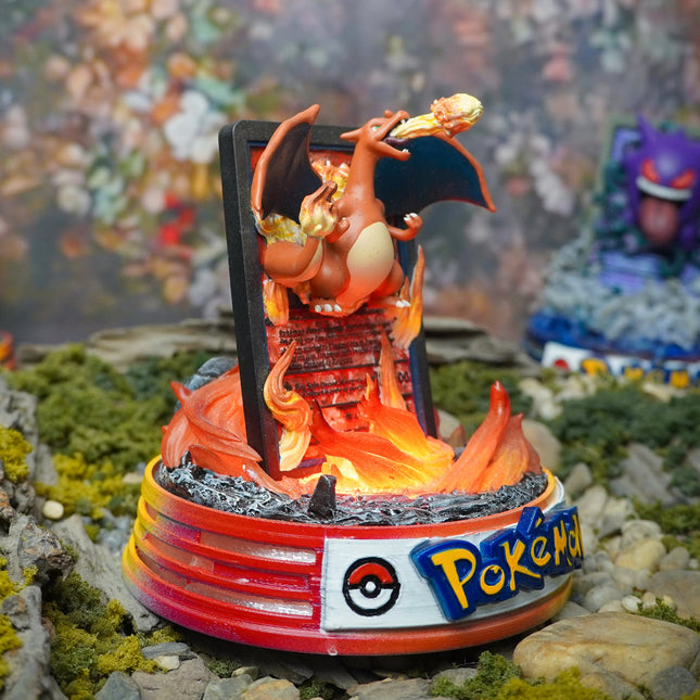 Charizard Resin Card Lamp by Lee’s Area – resin card lamp, decorative display photo