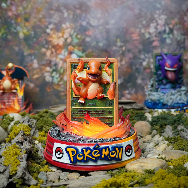 Charmander Resin Card Lamp by Lee’s Area – resin card lamp, product display photo, epoxy resin
