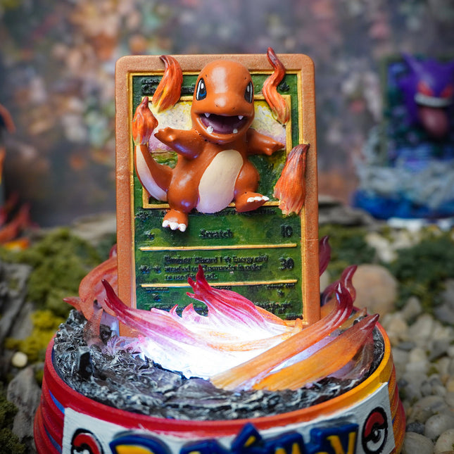 Charmander Resin Card Lamp by Lee’s Area – resin card lamp, collectible product image