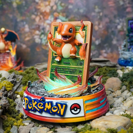 Charmander Resin Card Lamp by Lee’s Area – resin card lamp, product gallery image