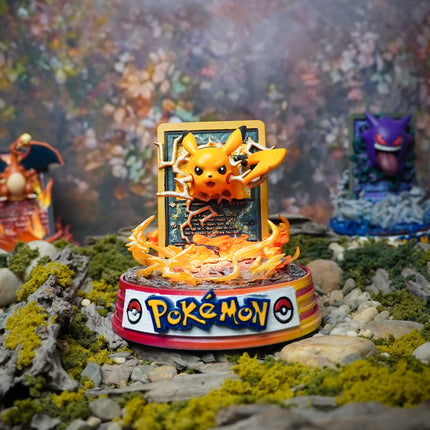 Pikachu Resin Card Lamp by Lee’s Area – resin card lamp, product display photo, epoxy resin