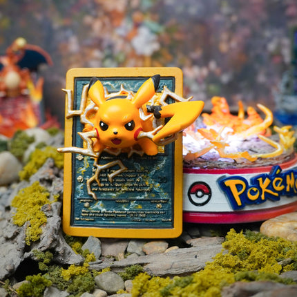 Pikachu Resin Card Lamp by Lee’s Area – resin card lamp, product display photo