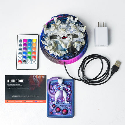 Mewtwo Resin Card Lamp by Lee’s Area – resin card lamp, collectible product image